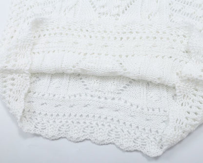 Women's hollow texture knitted sweater