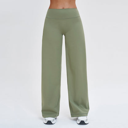 Women's new sanding slim pants loose wide-leg casual pants
