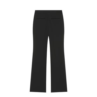 suit Women's 2 pieces short single breasted Blazer Coat+split flared pants