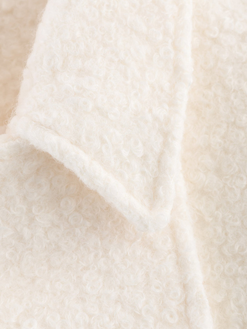 Women 2025 New Fashion Long-sleeved boucle fleece coat