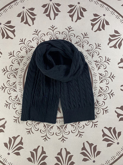 New Joker Cold Scarf Twist Embroidery Knitted Wool Scarf