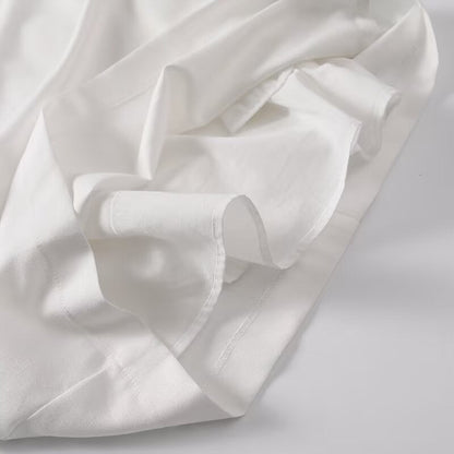 Women's sleeveless linen blend square neck dress
