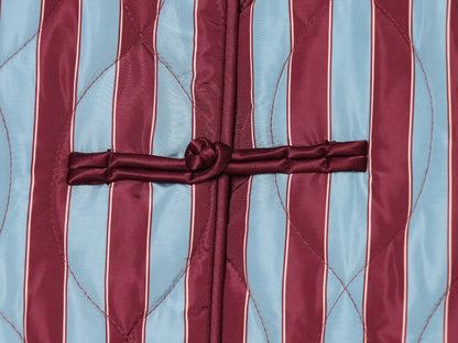 Women's striped rope buttoned cotton jacket Coat