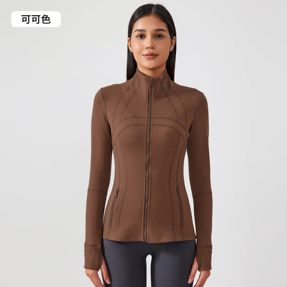 LU  Autumn and Winter New Stretch Running Fitness Yoga Long Sleeve Jacket