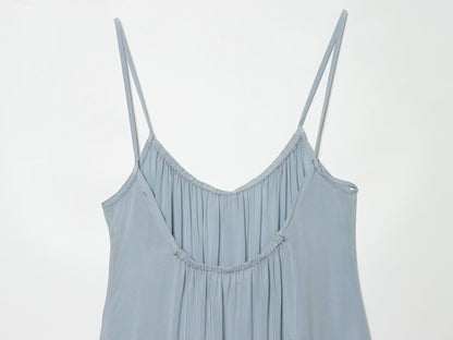 Women's layered decorative suspender mini dress