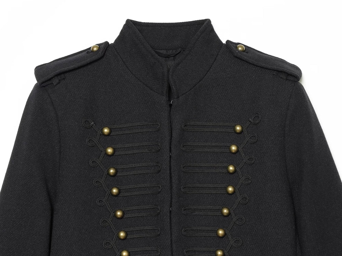 Women's Short rope knot buckle Jacket Coat
