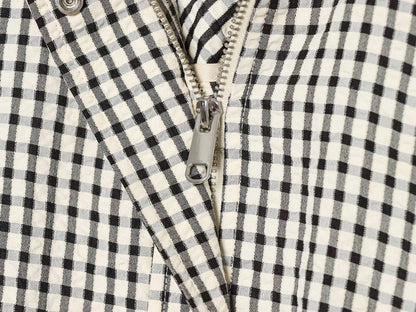 Women's casual plaid pilot jacket Coat