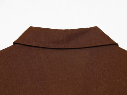 Women's With Belt sleeveless linen blend dress