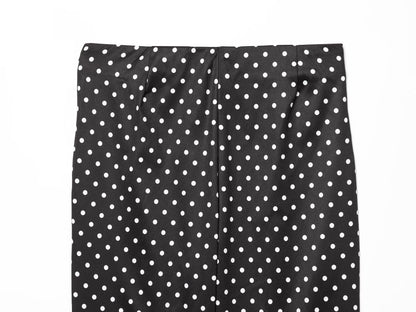 Women's slim casual polka dot cropped pants