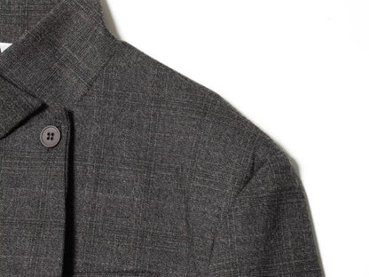 Women's casual stand collar wool blend Blazer Coat