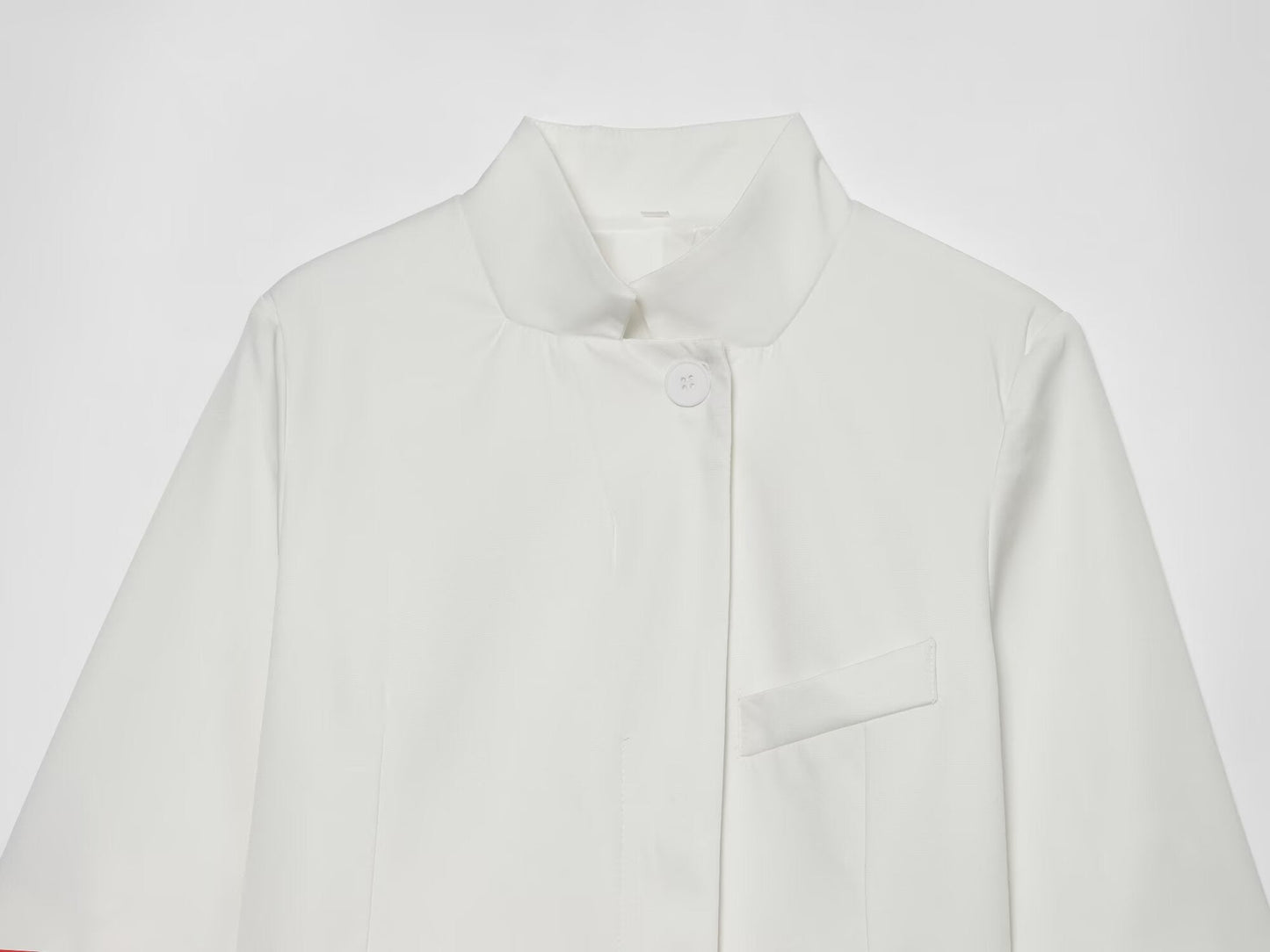 Women's short standing collar Blazer Coat