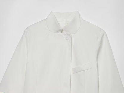 Women's short standing collar Blazer Coat
