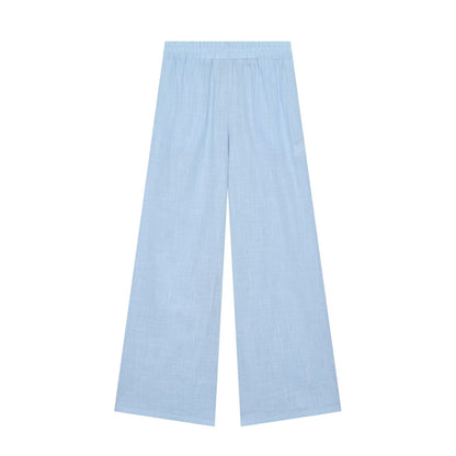 suit Women's 2 pieces linen blend zipper shirt+Pants