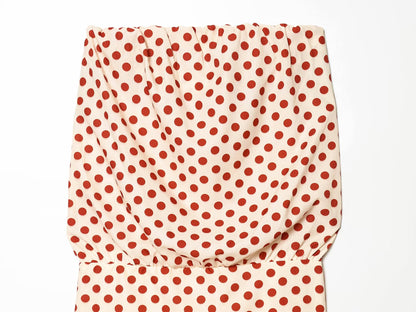 Women's polka dot strapless dress