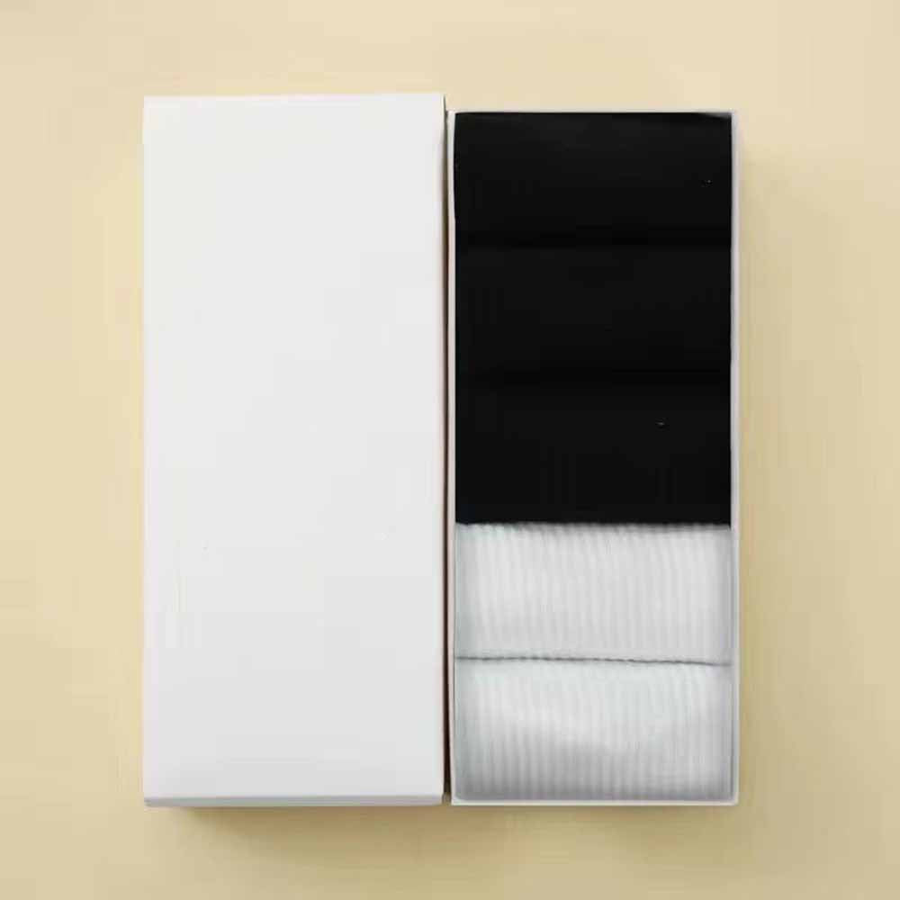 Women's new pure cotton odor-resistant running mid-calf socks