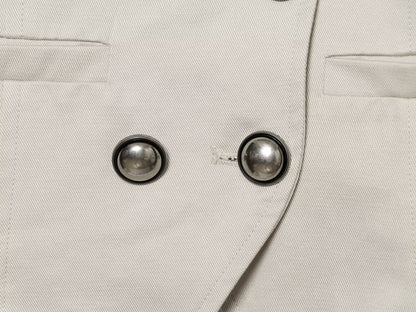 Women's slim stand collar double breasted jacket