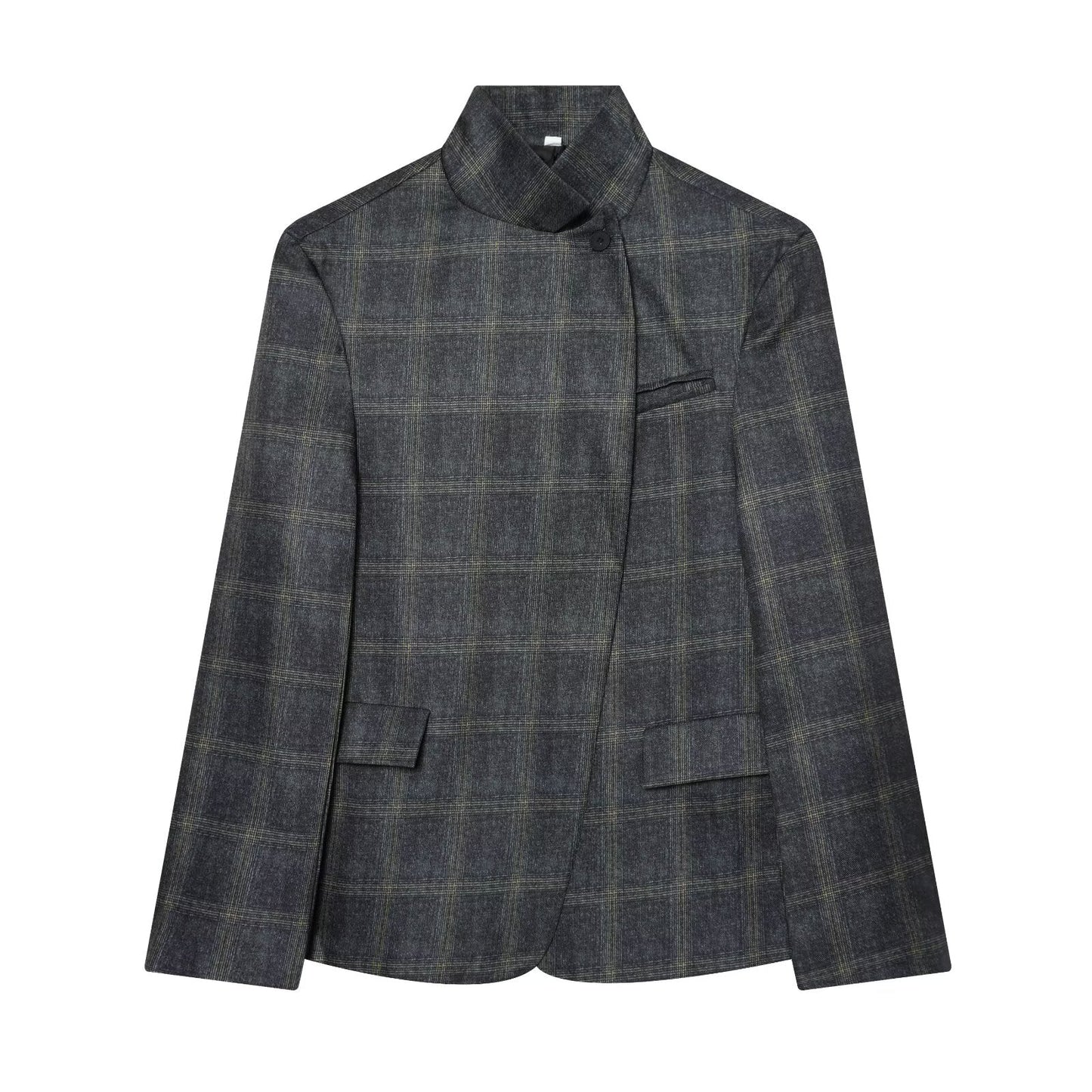 Women's casual stand collar Blazer Coat