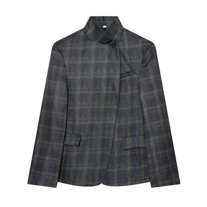 Women's casual stand collar Blazer Coat