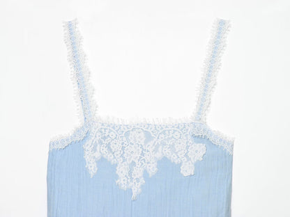 suit Women's 2 pieces lace lingerie style short top+Skirts
