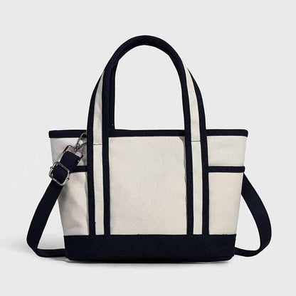 Women's new contrast detachable shoulder strap handbag