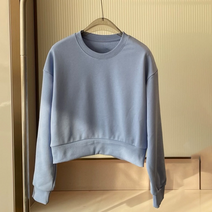 Women's new casual O-neck short sweater