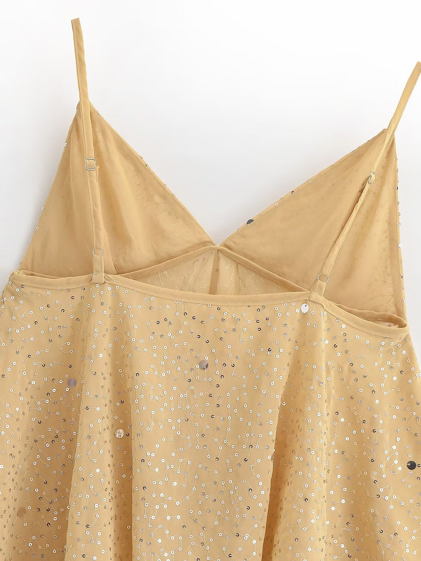 Women's beaded decorative suspender top