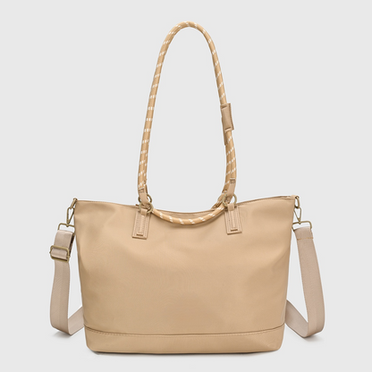 Women's new casual fashion zipper large capacity portable shoulder bag