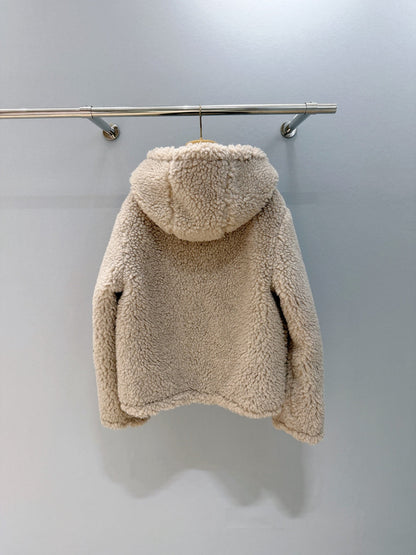 Women's new autumn and winter zipper hooded coat