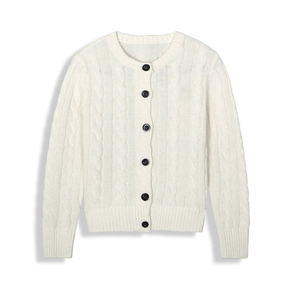 Women's new O-neck slim sweater long sleeve sweater
