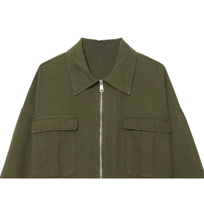 Women's drawstring design casual workwear Coat