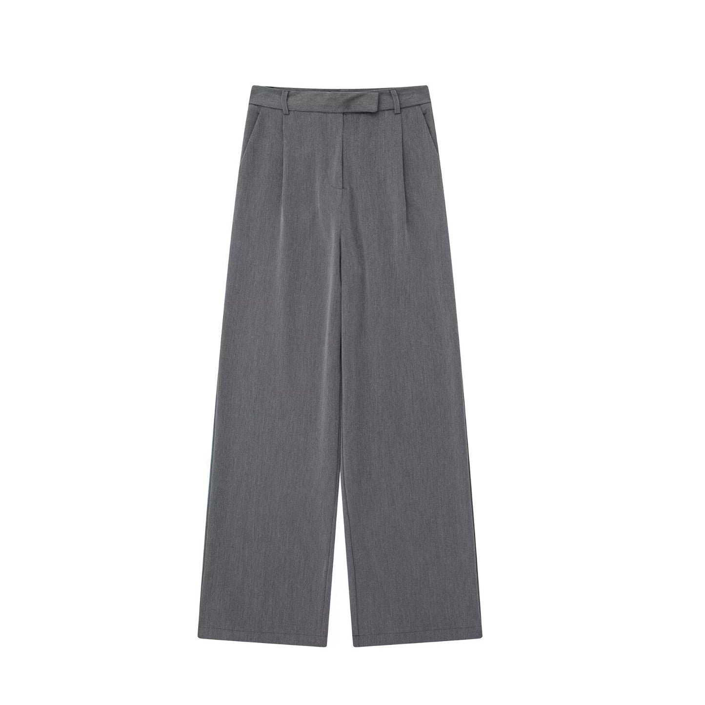 Women's pleated casual wide leg pants
