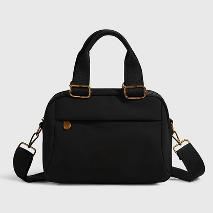 Women's new double zipper design portable messenger bag