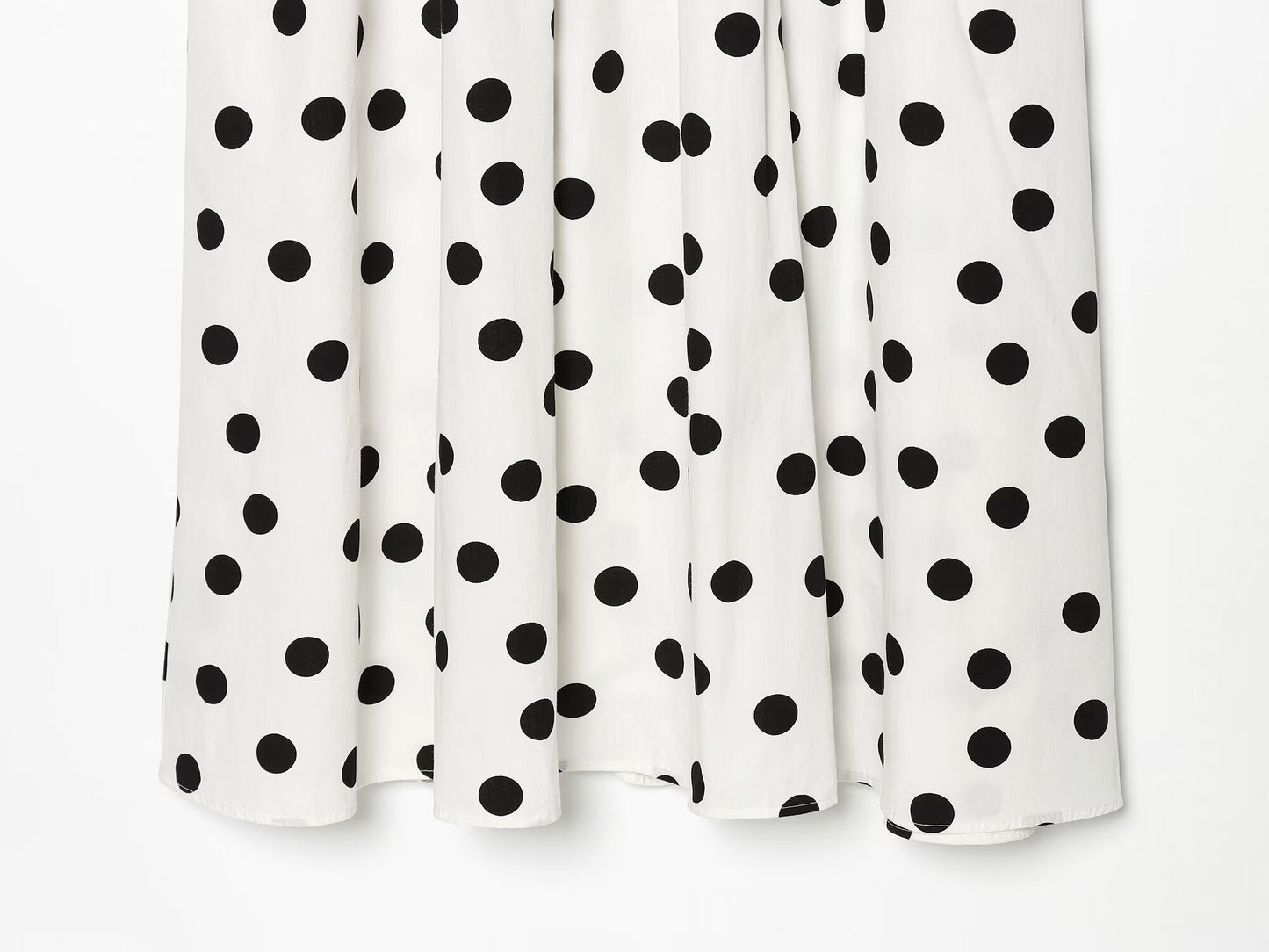 Women's polka dot suspender MIDI dress
