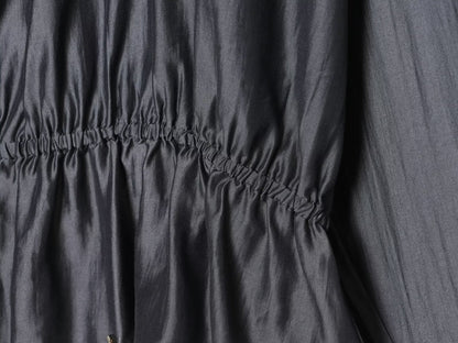 Women's lace up decorative casual draped shirt