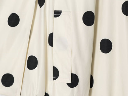 Women's polka dot pilot jacket Coat