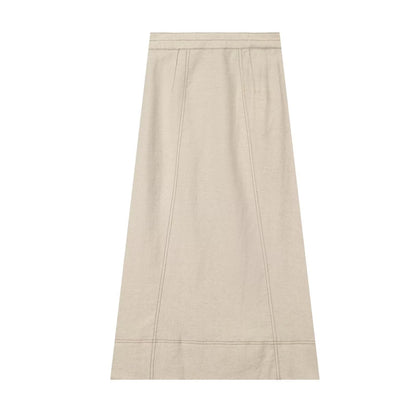 suit Women's 2 pieces Short Line Blended sleeveless Top+skirt