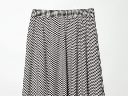 Women's casual plaid MIDI skirt
