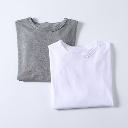 Women's casual short sleeved cotton T-shirt