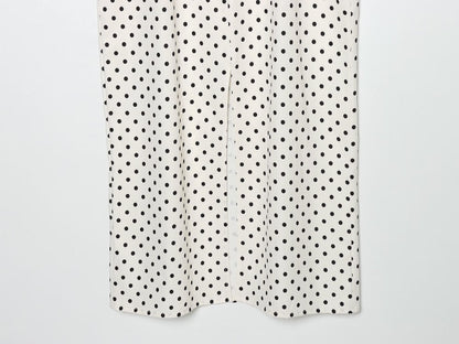 Women's tight corset style polka dot MIDI dress