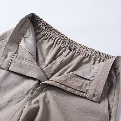 Women's casual straight linen blended shorts