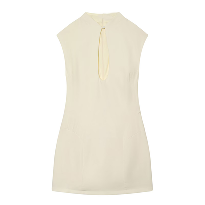 Women's opening design slim mini dress