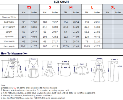 suit Women's 2 pieces short sleeved hunting shirt+Wide leg pants