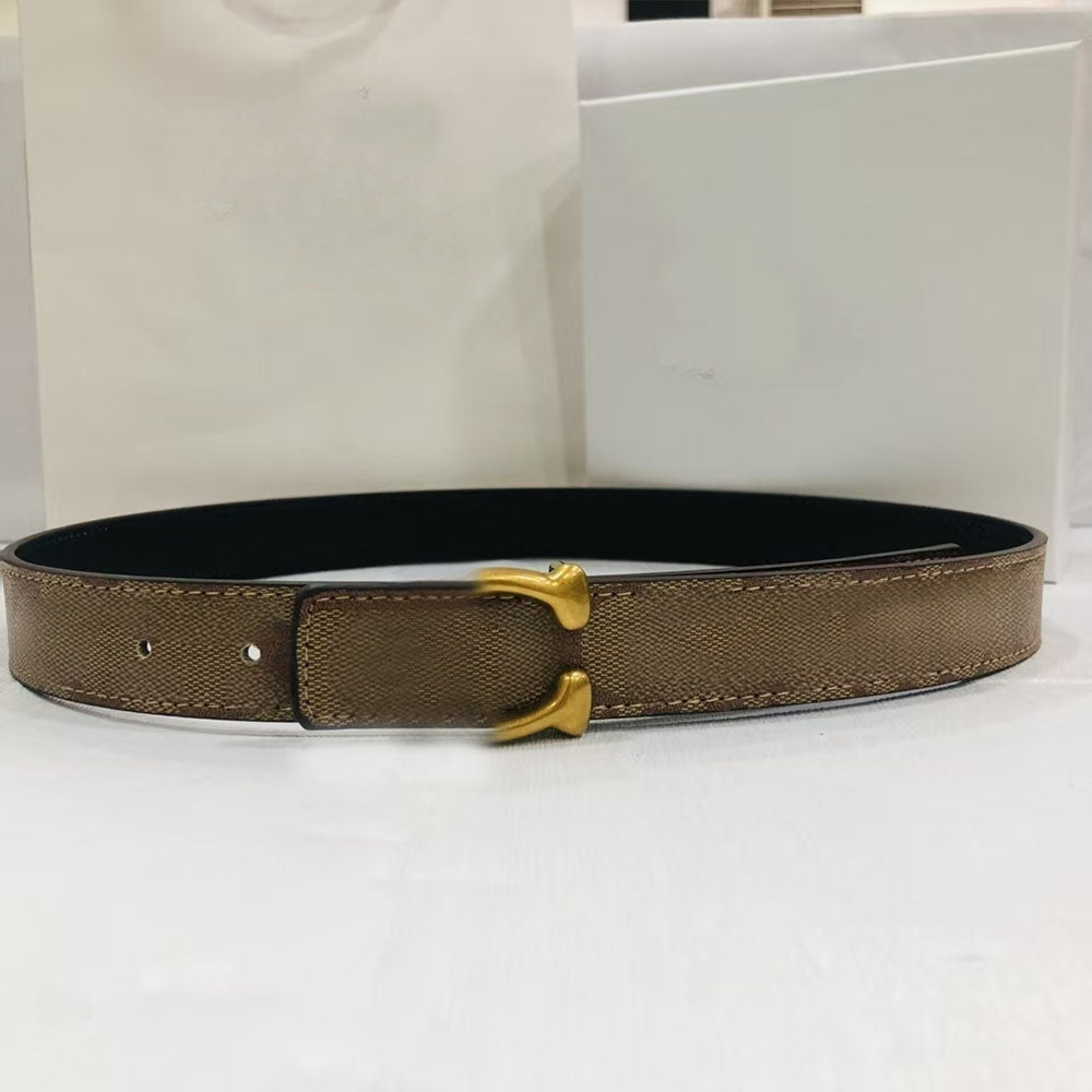 Women's new fashion gold accessories belt with A Box