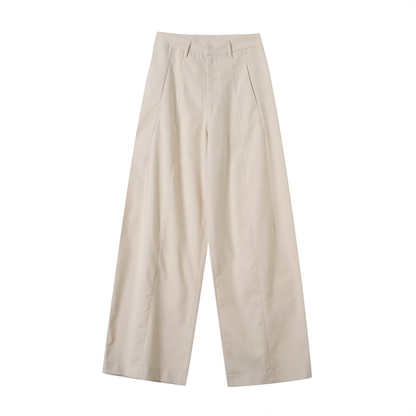 Women's loose linen blended casual pants