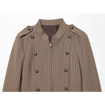 suit Women's 2 pieces slim striped Blazer Coat +Pants