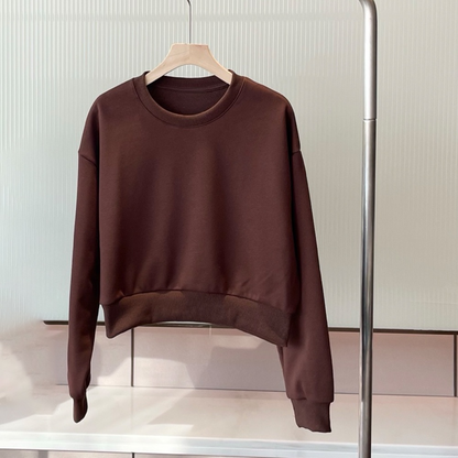Women's new casual O-neck short sweater