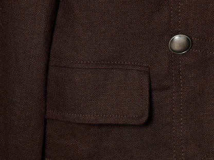 Women's short standing collar double breasted jacket