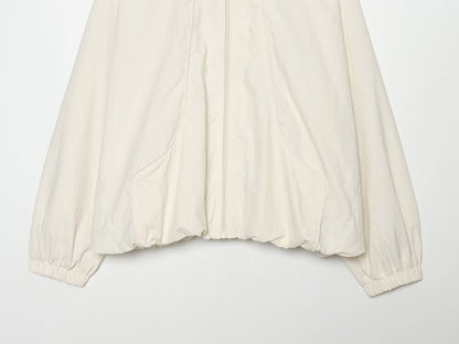 Women's casual large silhouette nylon Coat