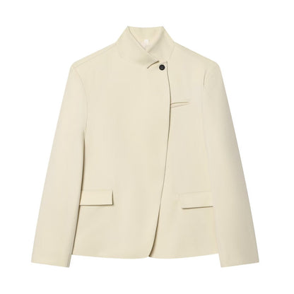 Women's casual stand collar Blazer Coat