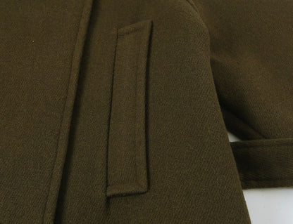 Women's with belt standing collar coat